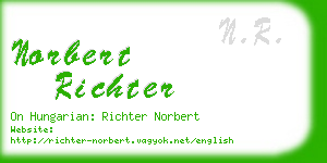 norbert richter business card